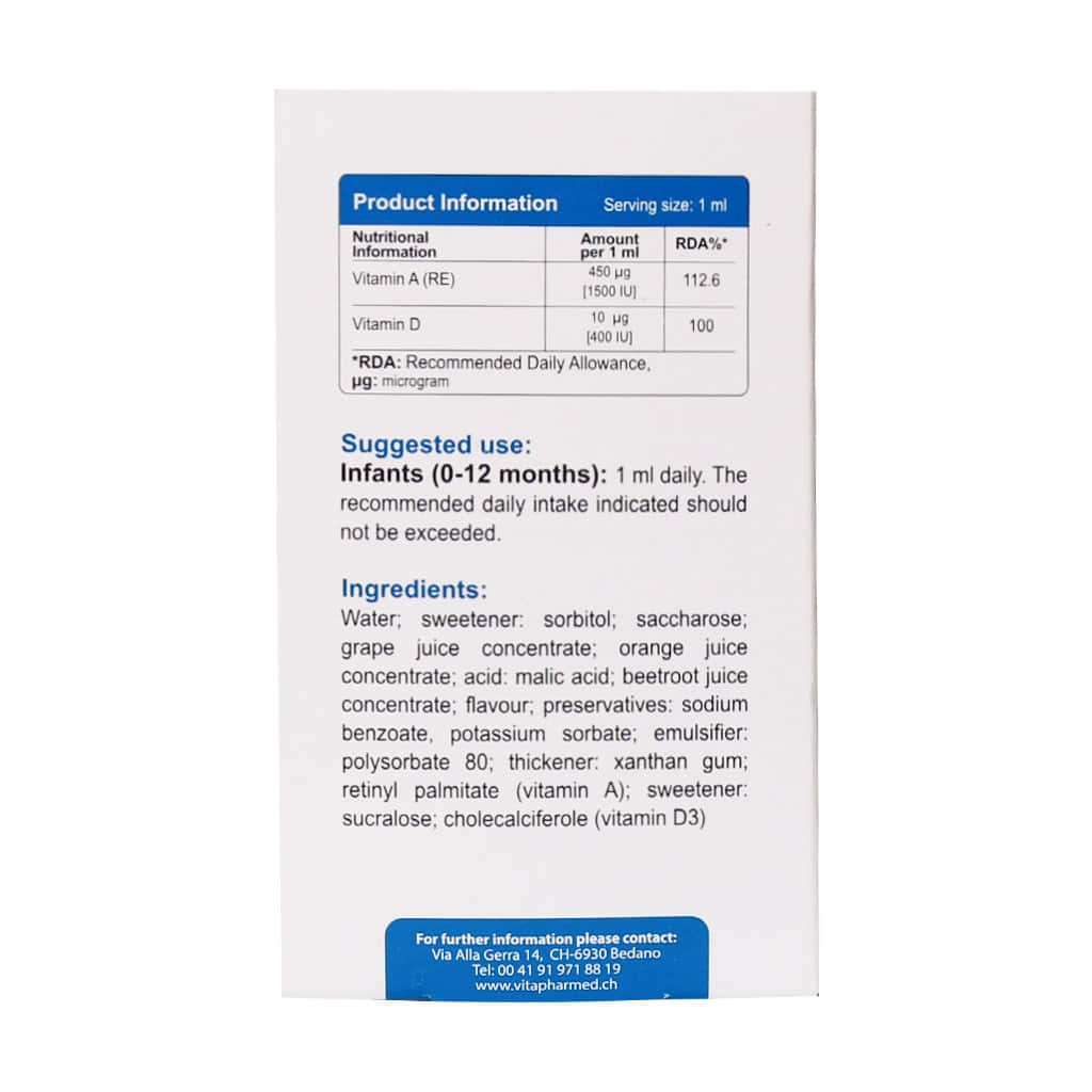 قطره ویتامین آ د ویوا کیدز